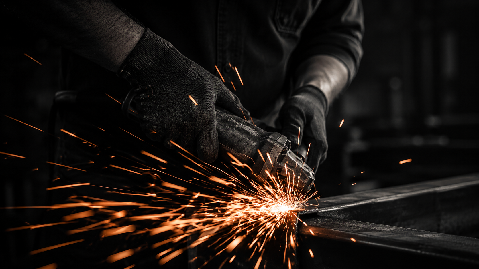 Profissional trabalhando com equipamento industrial